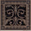 Louis XIV decorative vent cover 6x6 in Rubbed Bronze Finish