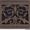Louis XIV decorative vent cover 6x8 in Dark Bronze Finish