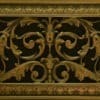 Louis XIV decorative vent cover in Antique Brass