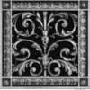 Louis XIV decorative grille 8x8 in Nickel