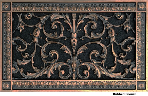 Decorative Vent Cover French Style Louis XIV Grille Covers Duct 8"×14"