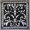 Louis XIV 10x10 decorative grille in Pewter