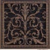 Louis XIV decorative grille 14x14 in Rubbed Bronze Finish