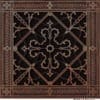 Arts and Crafts decorative vent cover 8x8 in Rubbed Bronze Finish