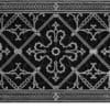 Arts and Crafts decorative vent cover 8x24 in Pewter finish