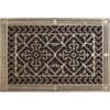 Arts and Crafts decorative grille 10x16 in Antique Brass