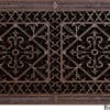 Arts and Crafts decorative vent cover in Rubbed Bronze 10x20