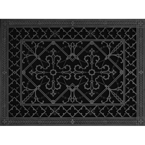 Arts and Crafts Decorative grille 12x16 in Black Finish