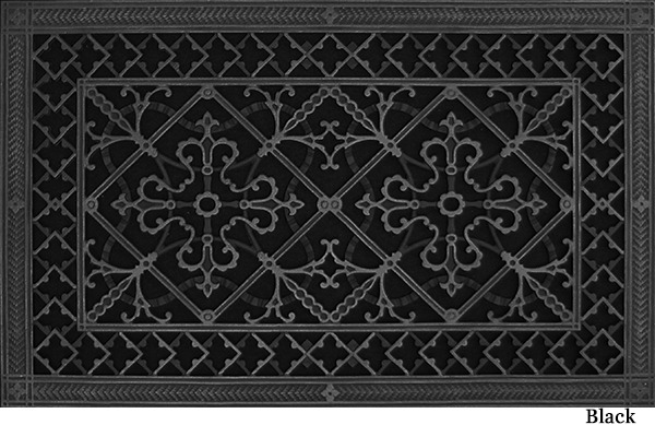 Arts and Crafts 14x24 decorative vent cover in Black finish