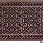 Arts and Crafts decorative vent cover 20x36 in Rubbed bronze finish
