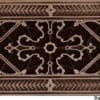 Arts and Crafts decorative vent cover 4x10 in rubbed bronze finish
