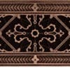 arts and crafts decorative grille 4x10 in rubbed bronze finish