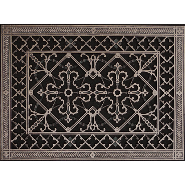Arts and Crafts decorative grille 12x16 in Rubbed Bronze