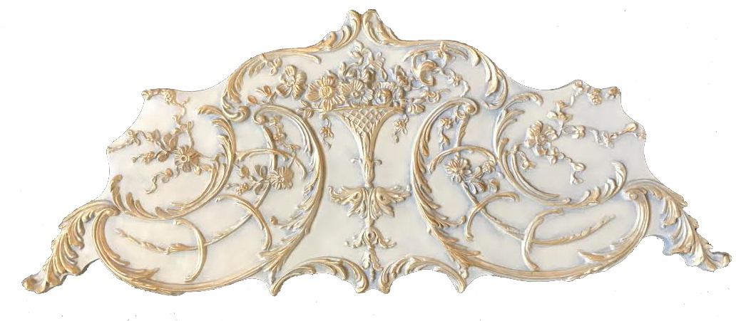 Ceiling Side Ornament in Stone Gold Finish