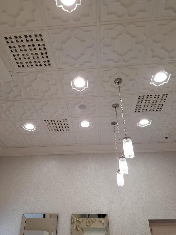 Decorative T-Bar Suspended Ceiling Grille in the Gothic Style