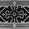 Decorative Grille Craftsman Style Arts and Crafts in Nickel Finish 4" x 12"