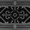 Decorative Grille Vent Cover Craftsman Style Arts and Crafts in Pewter Finish 4" x 12".