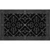 Decorative Grille Craftsman style Arts and Crafts 8" x 14" in Black Finish.