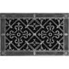 Decorative grille Craftsman style Arts and Crafts 8" x 14" in Pewter Finish.