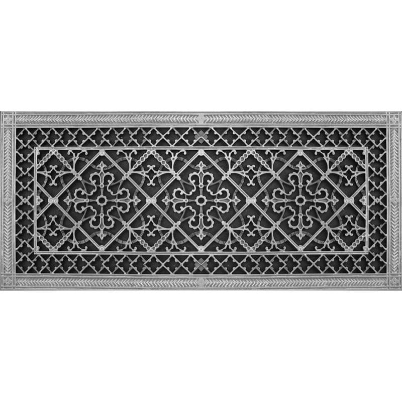 Decorative grille Craftsman style Arts and Crafts 12" x 20" in Antique Brass finish.