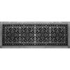 Decorative Grille Craftsman Style Arts and Crafts 12" x 36" in Nickel Finish