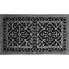 decorative grille Craftsman style Arts and Crafts 16" x 30" in Pewter finish.