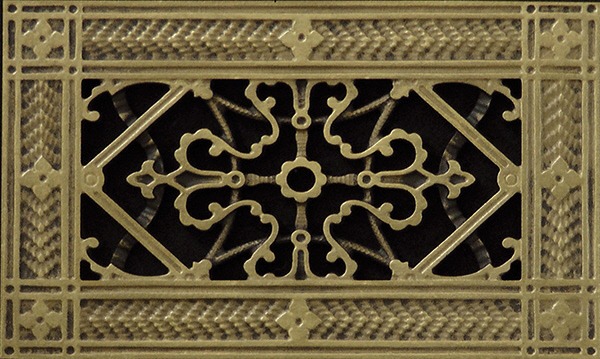 Decorative Vent Cover Craftsman Style Arts and Crafts Grille Covers a Duct Size 4" x 8"