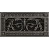 French Style Louis XIV Style 3-dimensional vent cover 4" x 10" in Dark Bronze Finish.