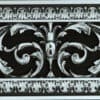 Louis XIV decorative grille in Nickel Finish