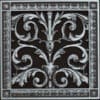 Louis XIV decorative vent cover in Pewter Finish