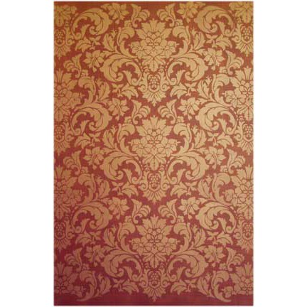 Panel Art Handpainted Damask Canvas Panel in Aged Gold
