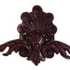 Shell Ceiling Side Ornament in Chinese Red Standard Finish