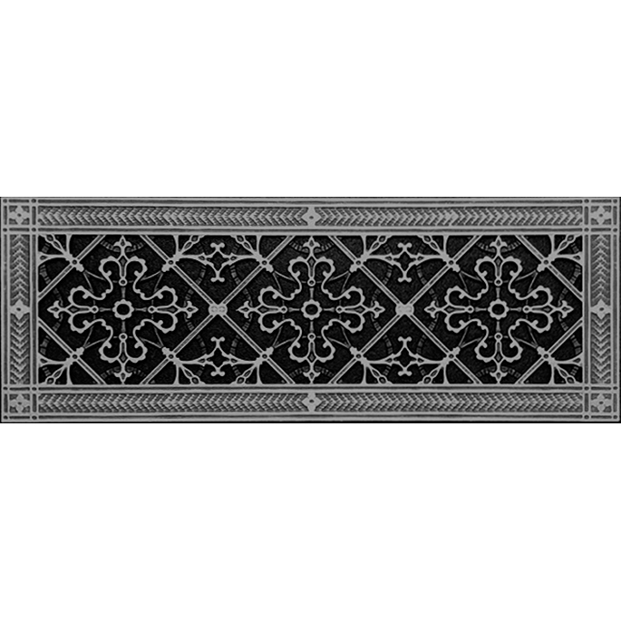 Vent cover in Arts and Crafts Style 6" x 20" in Pewter Finish