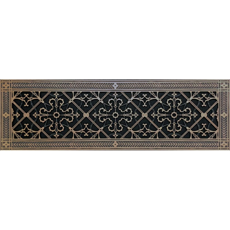 vent-cover-arts and crafts style 6" x 24" in Rubbed Bronze Finish.