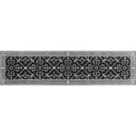 Arts and Crafts Style vent cover 6" x 30" in Nickel Finish