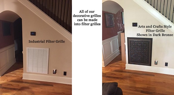 Arts and Crafts Filter Grille Before and After
