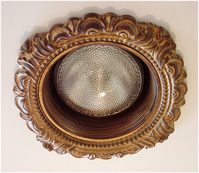 Victorian Recessed Light Trim in Aged Gold