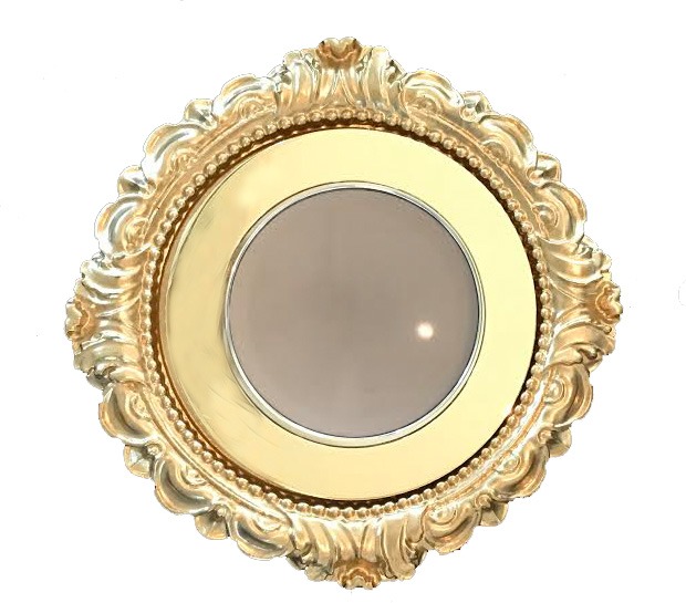 decorative recessed light trim in bright gold with Halo LED in Gold