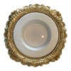decorative recessed light trim in bright gold finish with Halo LED in white