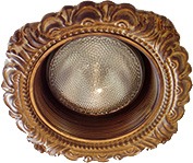 Recessed Light Trim in Victorian Style and Aged Gold Finish