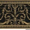 Louis XIV decorative grille 8x12 in Antique Brass finish