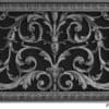 Louis XIV decorative grille 10x14 in Pewter finish