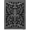 Louis XIV decorative grille 20x14 in pewter