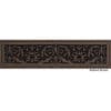 Louis XIV decorative grille 6x30 in rubbed bronze