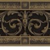 Louis XIV decorative grille 4x24 in Antique Brass finish