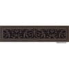 Louis XIV decorative grille 4x24 in rubbed bronze