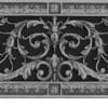 Louis XIV decorative grille 6x30 in Pewter Finish