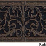 Louis XIV decorative grille 8x20 in Rubbed Bronze
