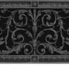 Louis XIV decorative grille 8x30 in Pewter finish