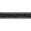 Louis XIV Style vent cover 4" x 30" in Black Finish